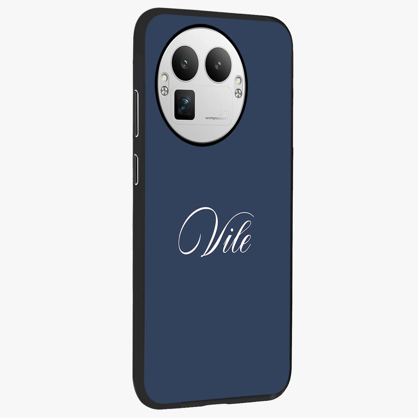 Blue Vintage Floral Pattern Glass Case displayed in angled mockup highlighting classic blue floral pattern and retro aesthetic design.
