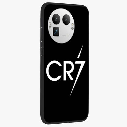 Cr7 Elite Strike Glass Case upright view showcasing energetic football inspired design with modern sports aesthetic.