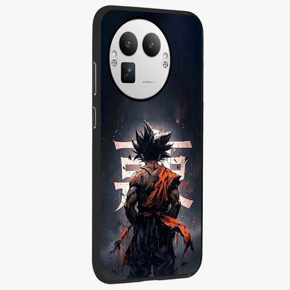 Dark Warrior In Rain Glass Case upright view showcasing powerful rainy battle scene with intense cinematic style.