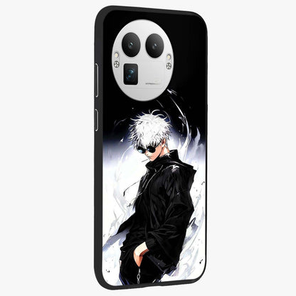 Limitless Shadow King Glass Case upright view showcasing bold shadow warrior artwork with epic fantasy theme.