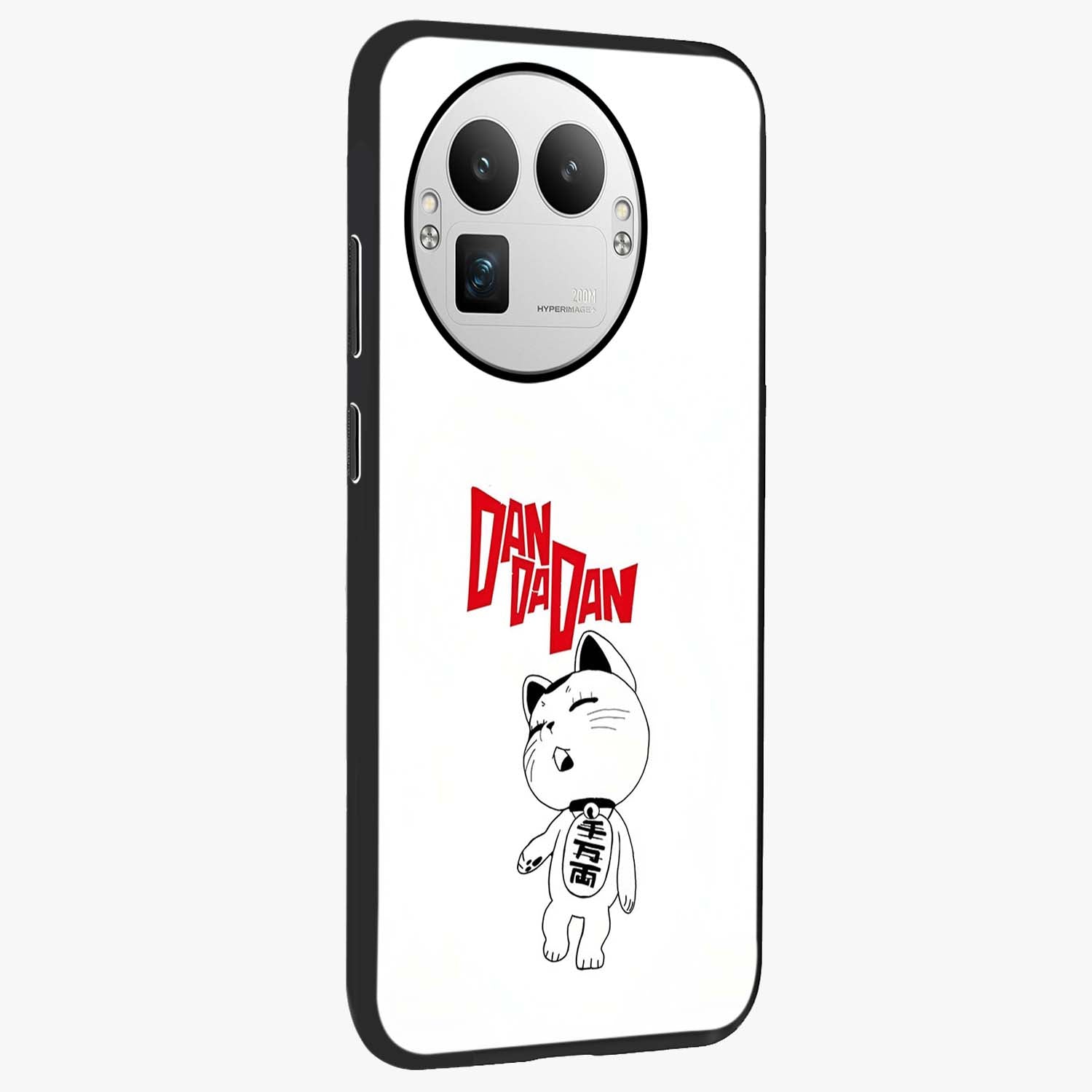 Playful Spirit Charm Glass Case upright view showcasing vibrant charm artwork with fun artistic theme.