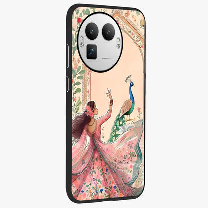 Royal Grace Muse Glass Case upright view showcasing stylish artistic artwork with sophisticated royal theme.