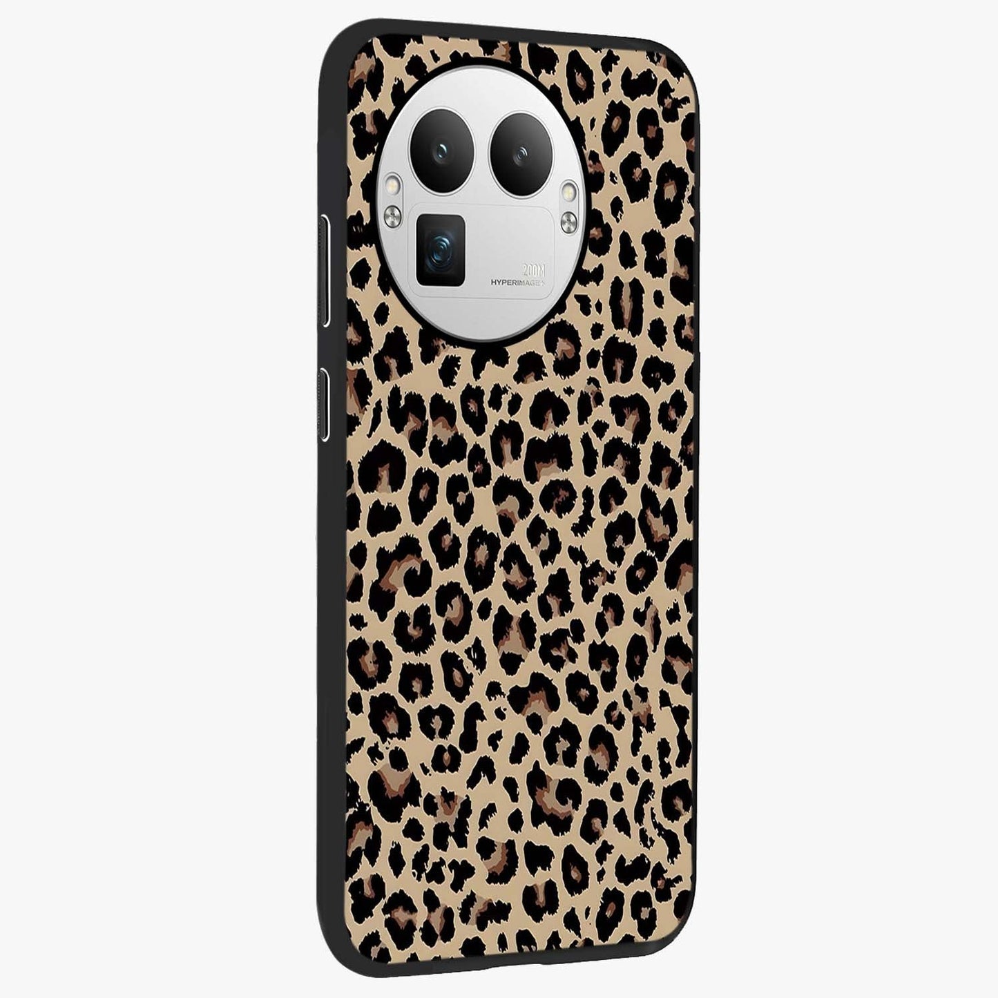 Savage Chic Pattern Glass Case upright view showcasing trendy decorative artwork with edgy fashion theme.
