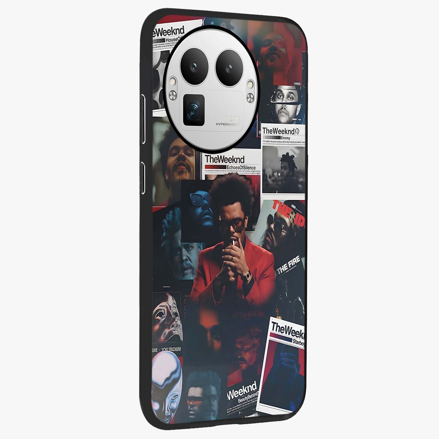 The Weeknd Glass Case upright view showcasing bold music themed artwork with contemporary artistic style.