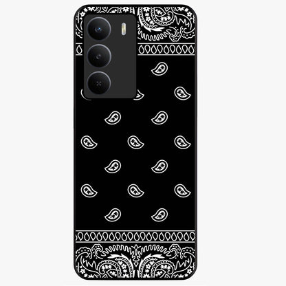 Retro Rebel Threads Glass Case showing flat back view with vintage street style artwork and glossy glass finish.