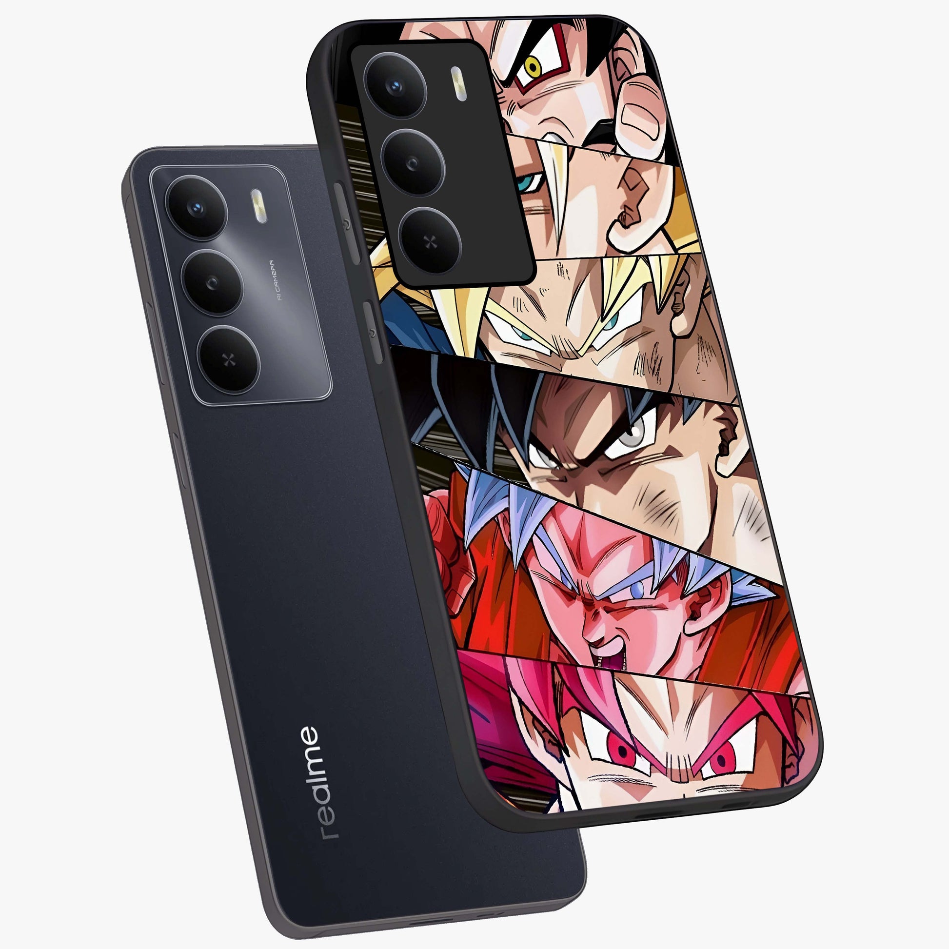 Anime Character Glass Case displayed in angled mockup highlighting colorful anime character illustration.