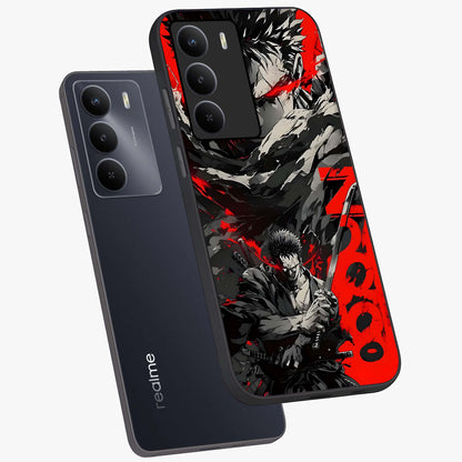 Demon Sword Resolve Glass Case displayed in angled mockup highlighting powerful demon sword illustration with dark fantasy aesthetic.
