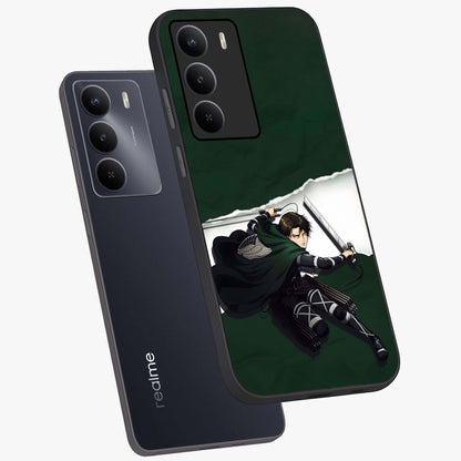 Emerald War Vanguard Glass Case displayed in angled mockup highlighting intense battle inspired design with emerald tone aesthetic.