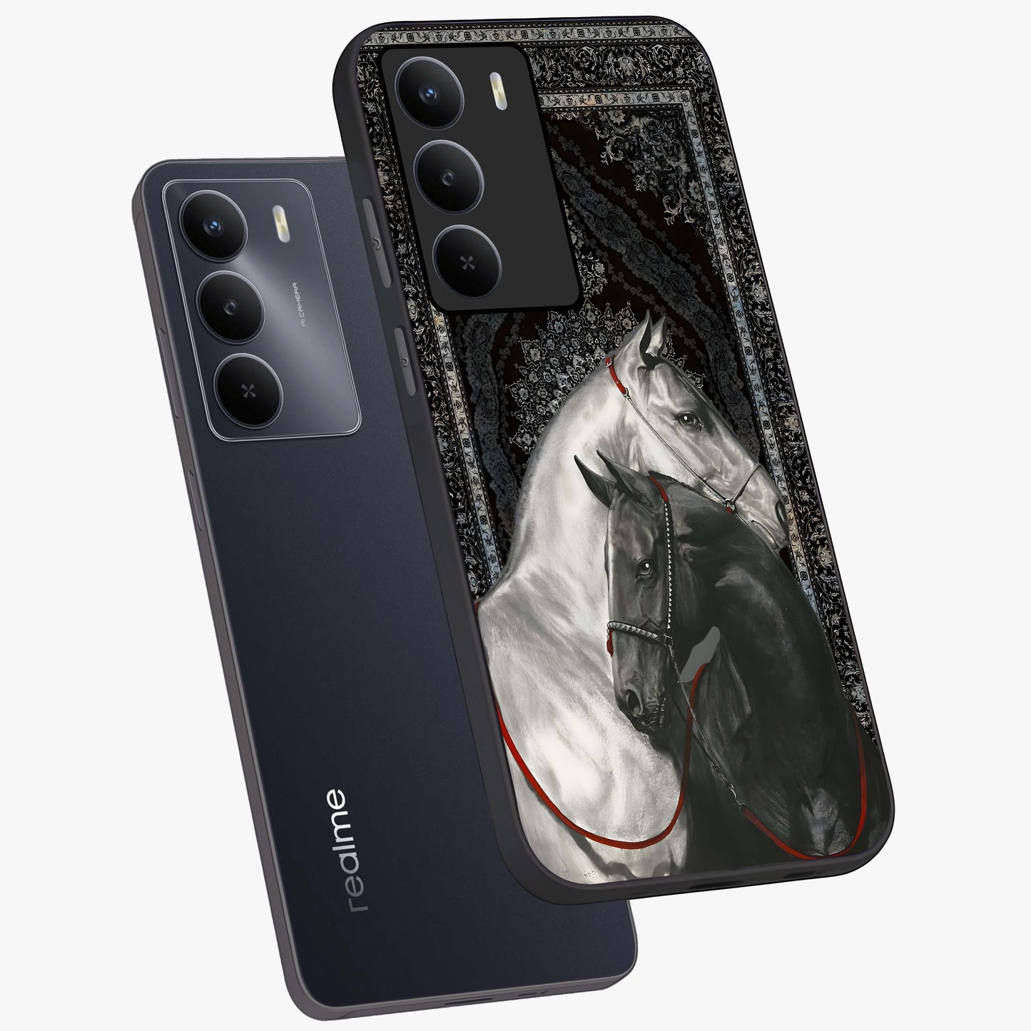 Majestic Ride Legacy Glass Case displayed in angled mockup highlighting sleek vehicle design with bold racing aesthetic.