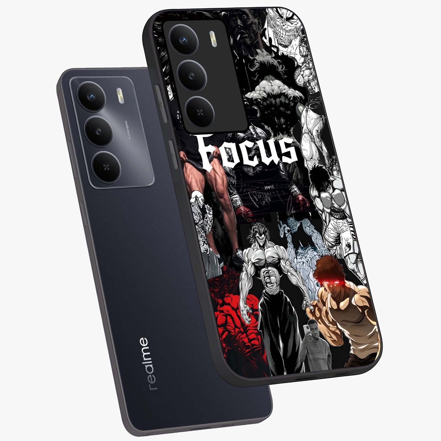 Relentless Power Focus Glass Case displayed in angled mockup highlighting bold statement design with modern aesthetic style.