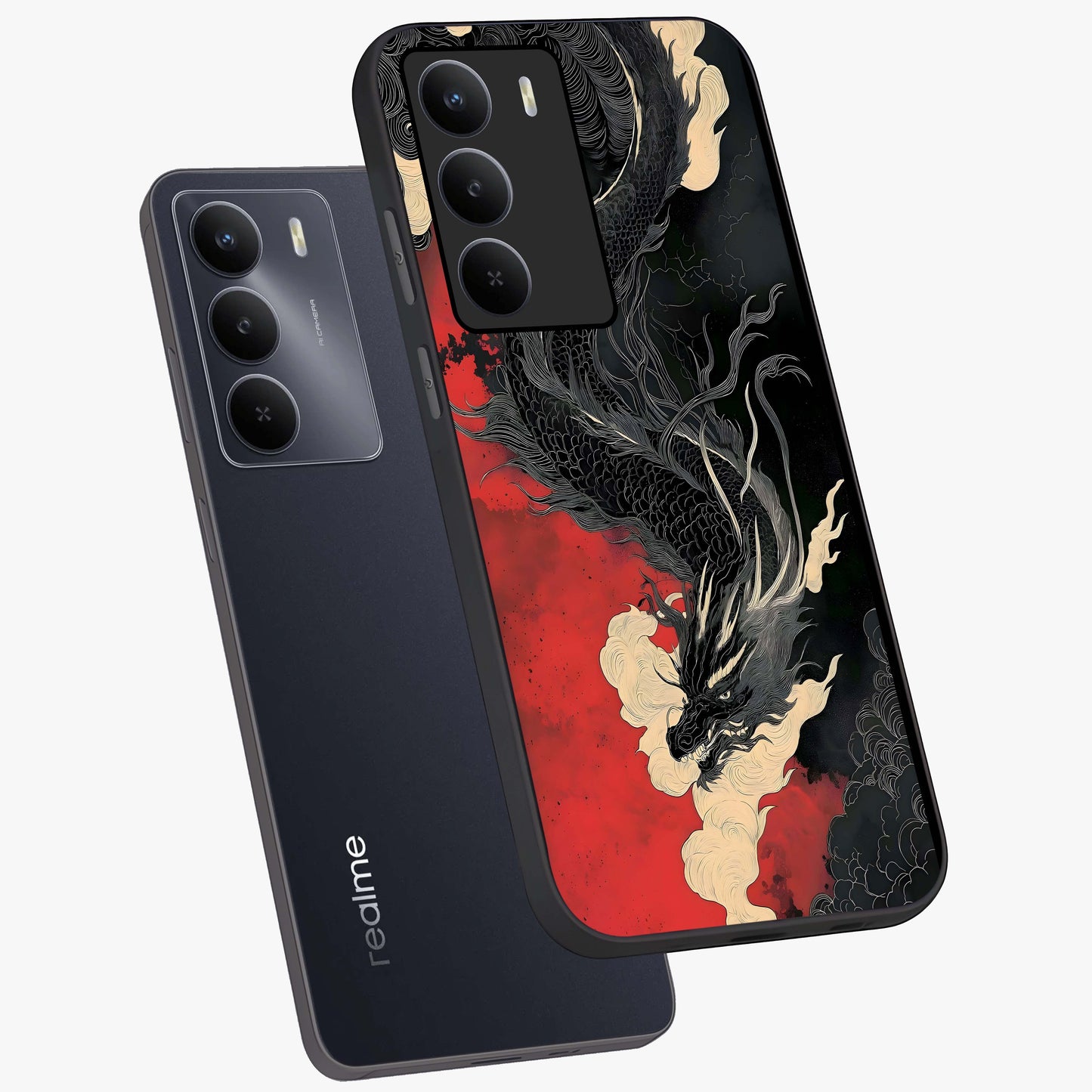 Shadow Dragon Fury Glass Case displayed in angled mockup highlighting powerful dragon illustration with dark fantasy aesthetic.