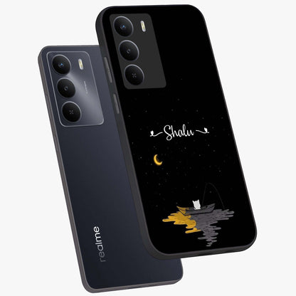 Silent Night Row Glass Case displayed in angled mockup highlighting peaceful evening design with dreamy night aesthetic.