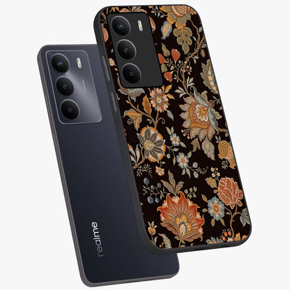 Vintage Floral Dream Glass Case displayed in angled mockup highlighting elegant vintage flower design with soft aesthetic style.