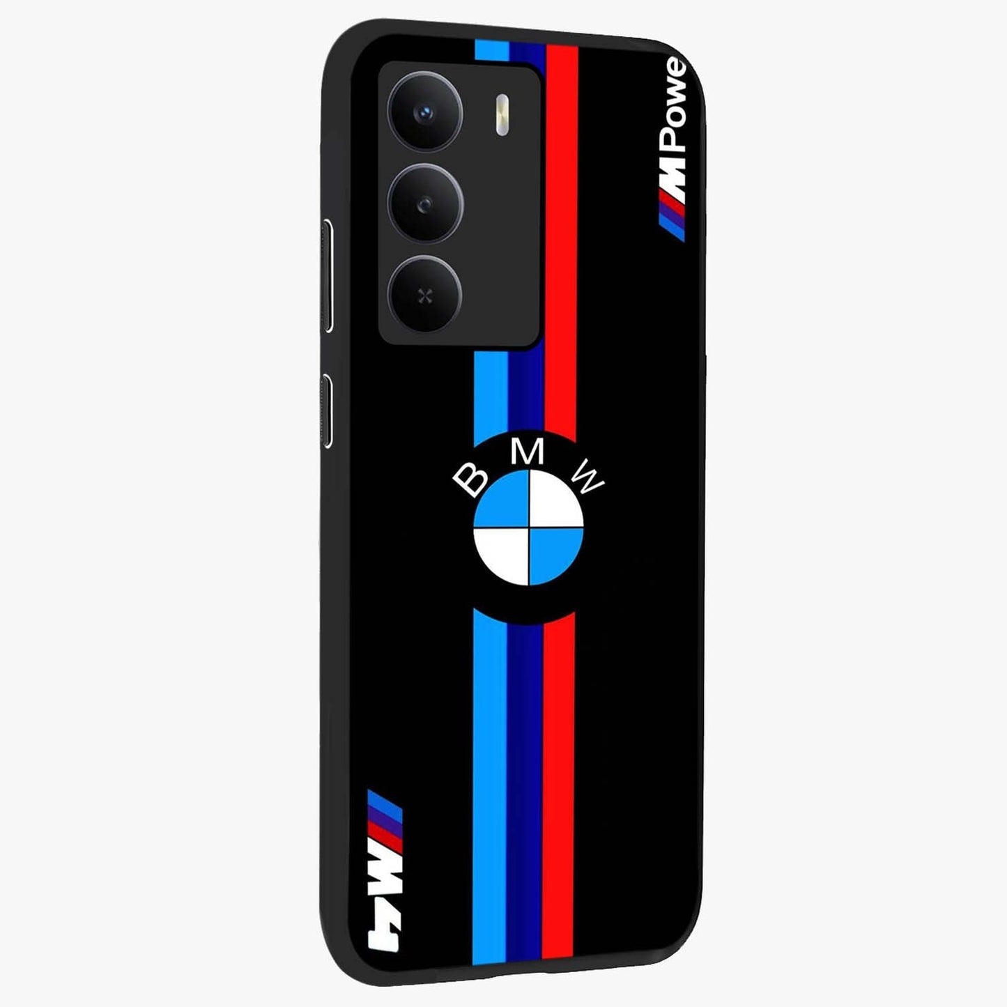 Turbo BMW Beast Glass Case upright view showcasing powerful car artwork with modern motorsport theme.