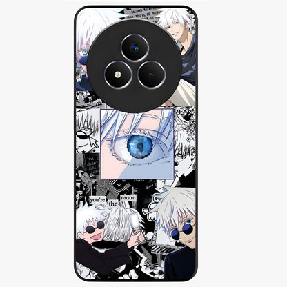 Infinity Sorcerer Chaos Glass Case showing flat back view with mystical sorcerer themed artwork and glossy glass finish.