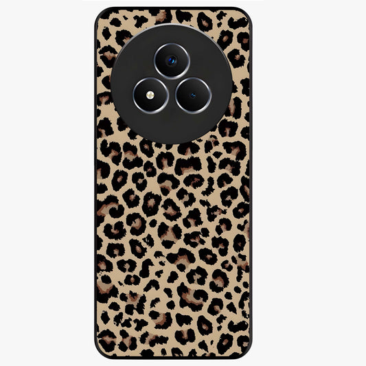 Savage Chic Pattern Glass Case showing flat back view with stylish patterned artwork and glossy glass finish.
