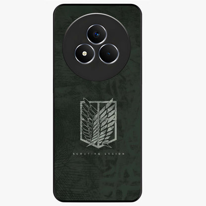 Wings Of Freedom Glass Case showing flat back view with symbolic wings artwork and glossy glass finish.