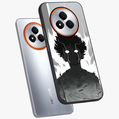 Awakened Inner Rage Glass Case displayed in angled mockup highlighting powerful graphic design and bold artistic theme.