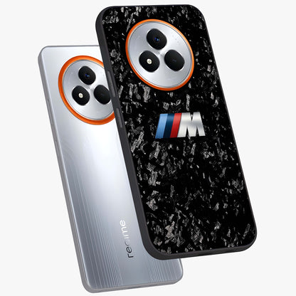 Carbon Speed Mark Glass Case displayed in angled mockup highlighting racing inspired carbon design and sleek aesthetic style.