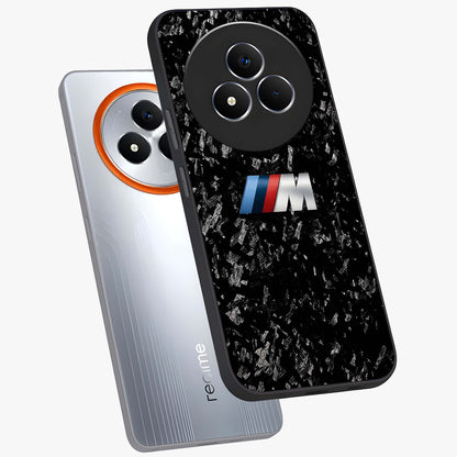 Carbon Speed Mark Glass Case displayed in angled mockup highlighting racing inspired carbon design and sleek aesthetic style.