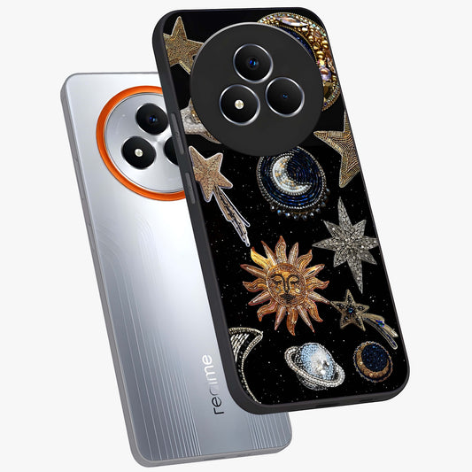 Celestial Gem Constellations Glass Case displayed in angled mockup highlighting gemstone inspired constellation design.
