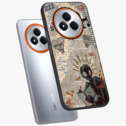 City Dream Sketch Glass Case displayed in angled mockup highlighting minimal city illustration with aesthetic sketch style.