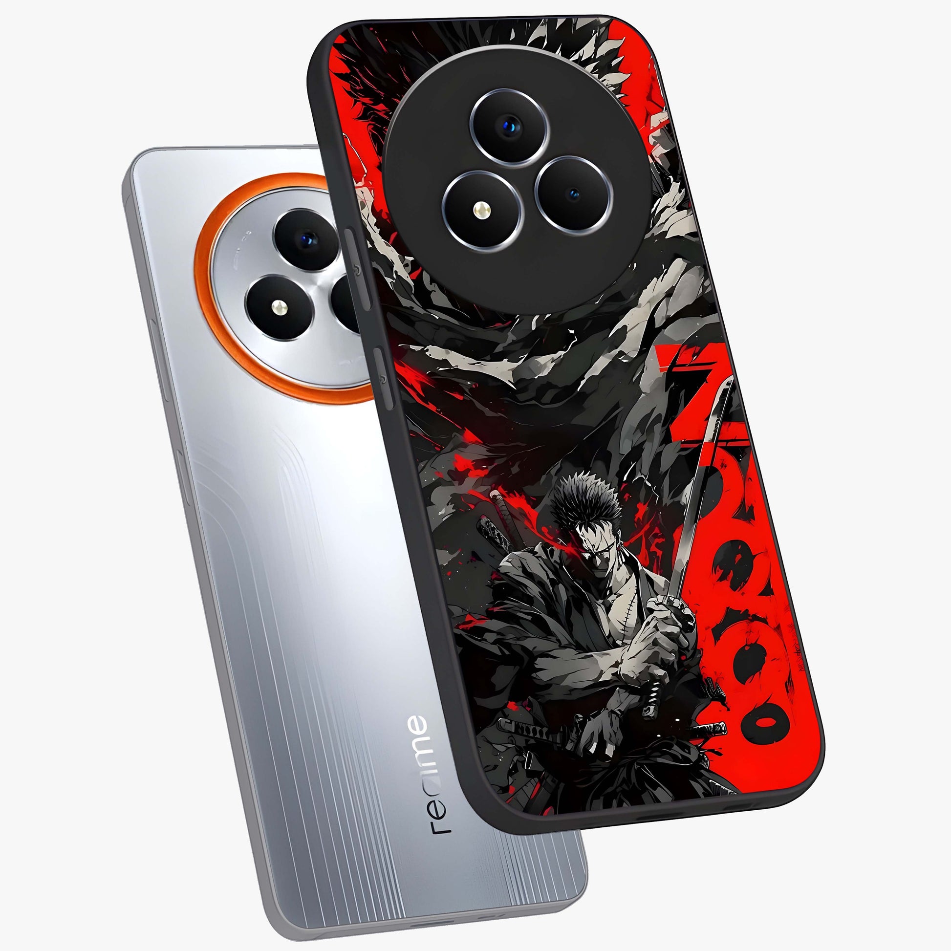 Demon Sword Resolve Glass Case displayed in angled mockup highlighting powerful demon sword illustration with dark fantasy aesthetic.