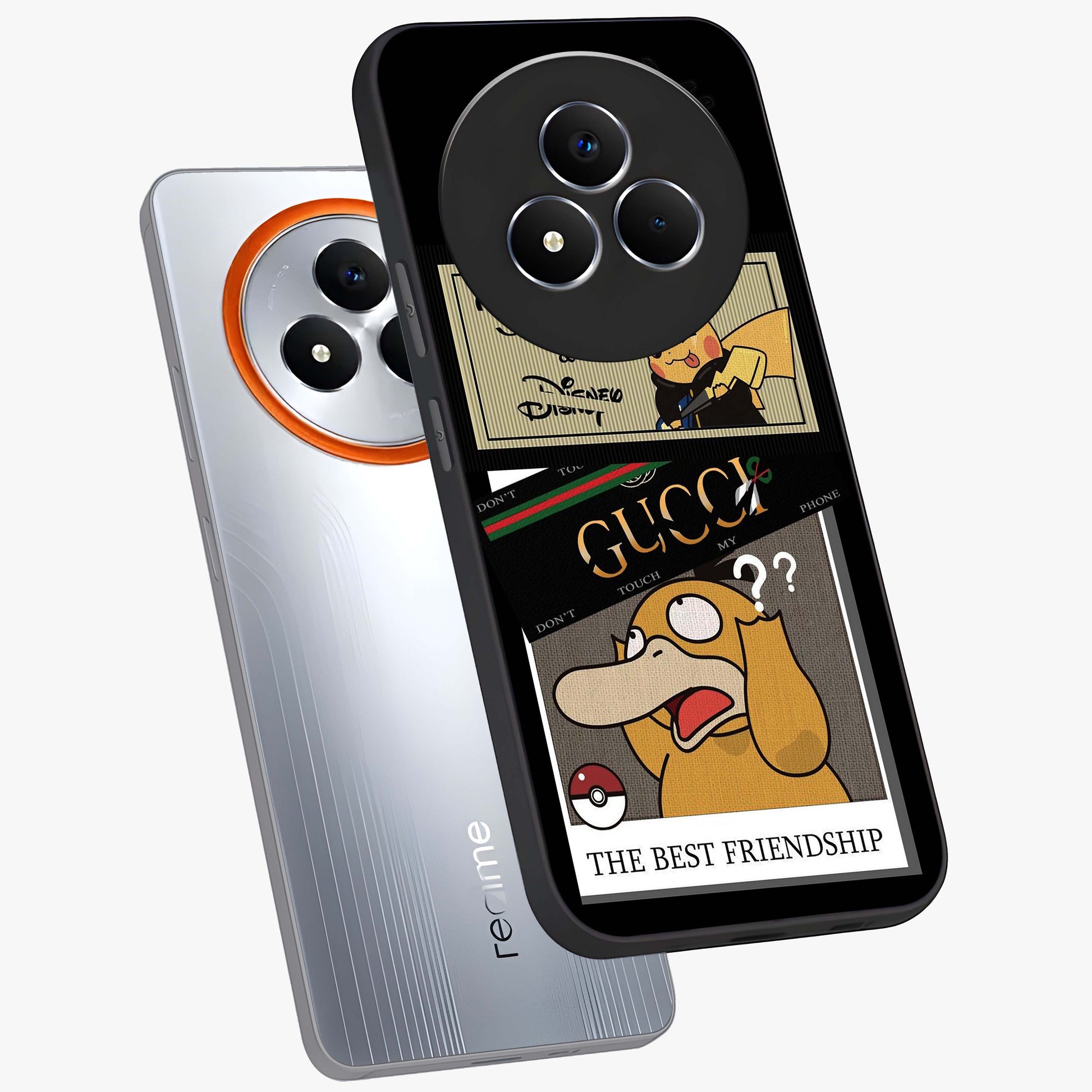 Gucci Play Mashup Glass Case displayed in angled mockup highlighting stylish fashion mashup design with bold aesthetic.