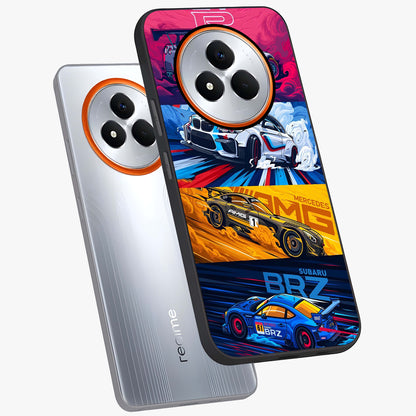 JDM Sports Car Glass Case displayed in angled mockup highlighting sleek Japanese racing car design with automotive aesthetic.