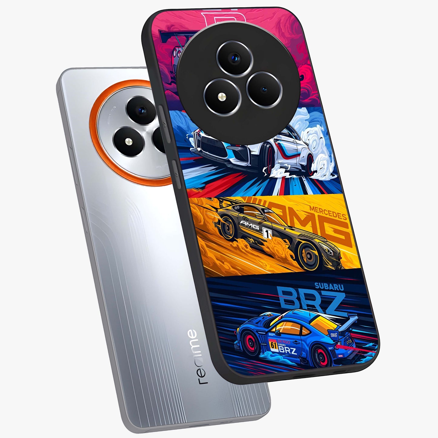 JDM Sports Car Glass Case displayed in angled mockup highlighting sleek Japanese racing car design with automotive aesthetic.