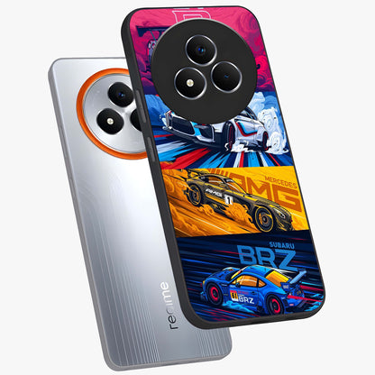 JDM Sports Car Glass Case displayed in angled mockup highlighting sleek Japanese racing car design with automotive aesthetic.