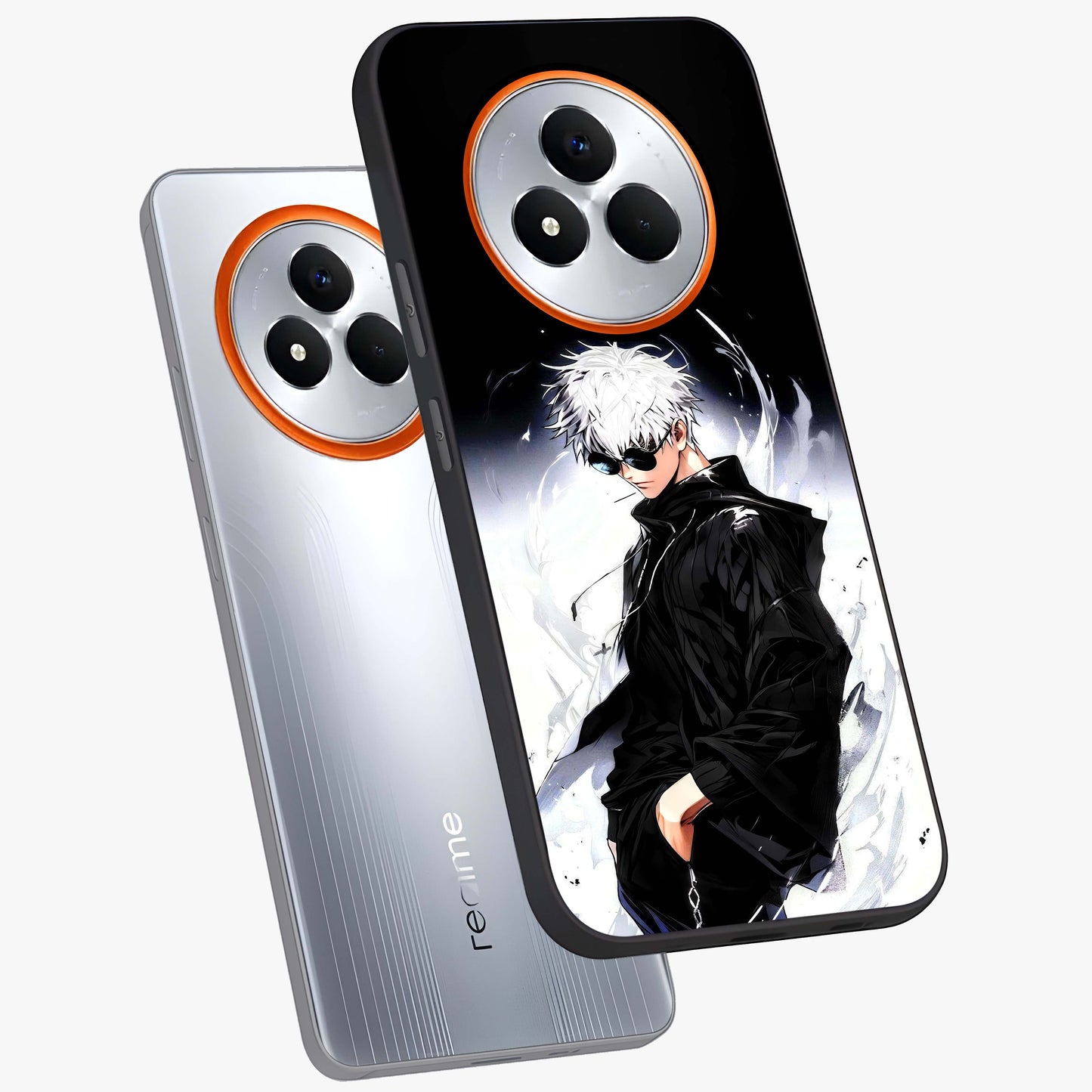 Limitless Shadow King Glass Case displayed in angled mockup highlighting dramatic dark hero design with intense aesthetic.