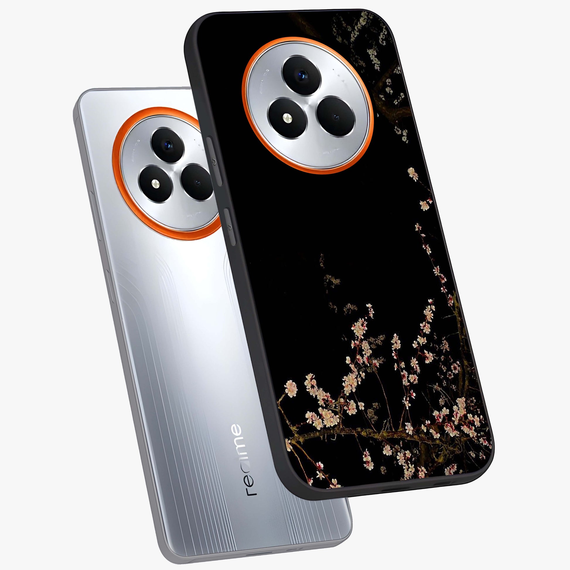 Petal Moon Light With Custom Name Glass Case displayed in angled mockup highlighting delicate petal design with custom name feature.