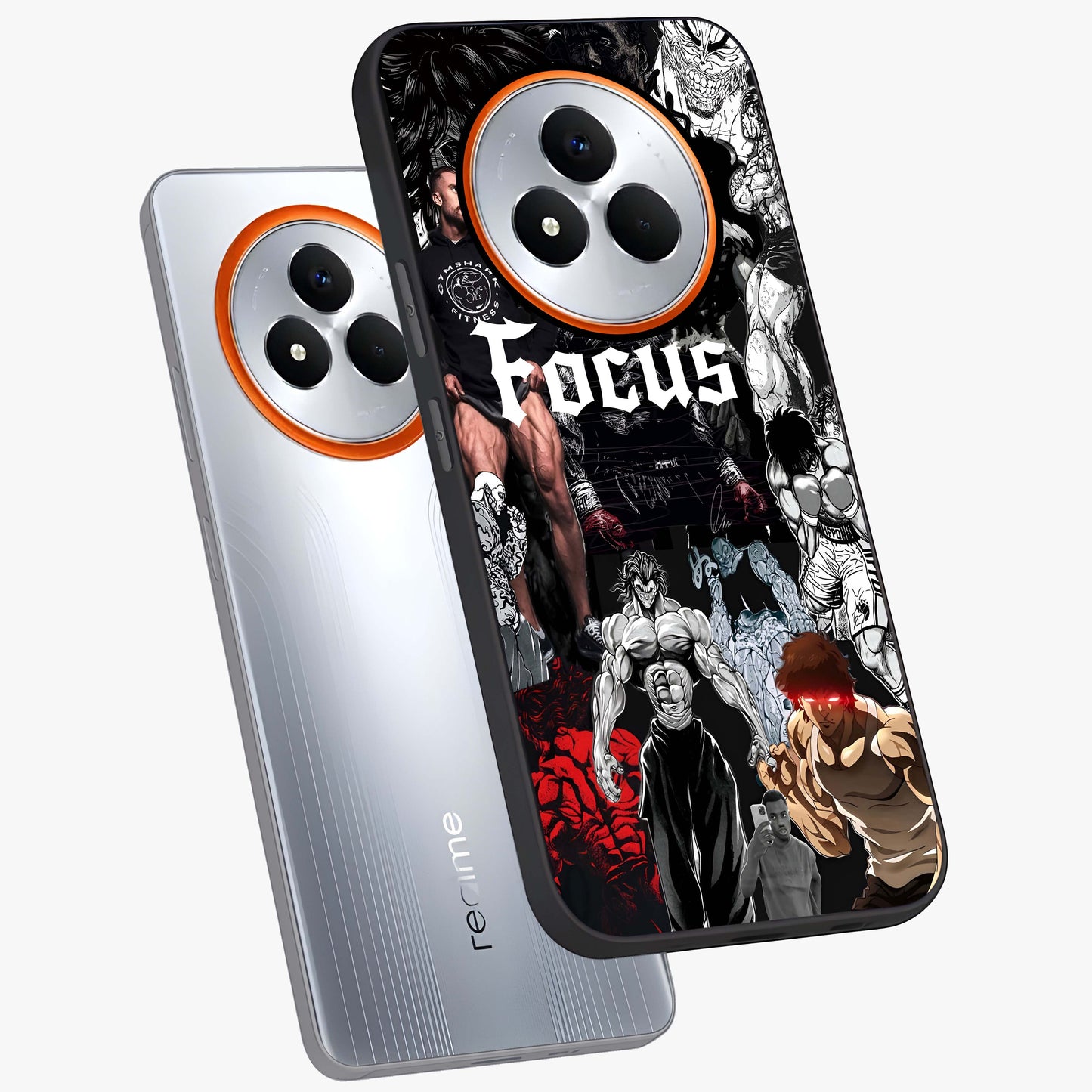 Relentless Power Focus Glass Case displayed in angled mockup highlighting bold statement design with modern aesthetic style.
