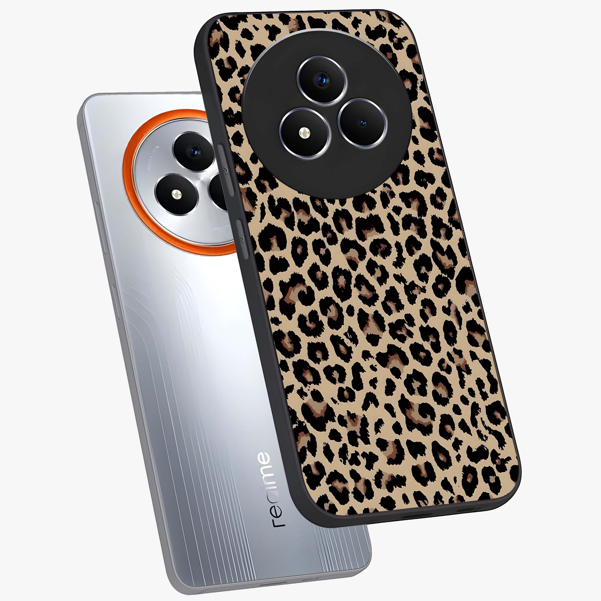 Savage Chic Pattern Glass Case displayed in angled mockup highlighting bold fashion inspired design with chic aesthetic.