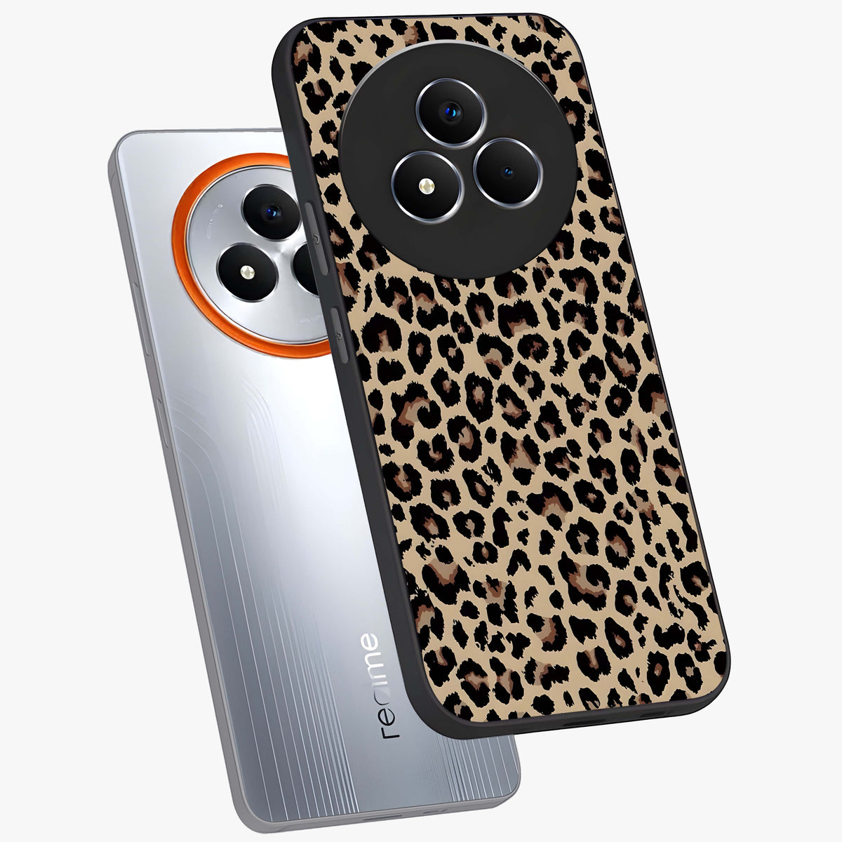 Savage Chic Pattern Glass Case displayed in angled mockup highlighting bold fashion inspired design with chic aesthetic.