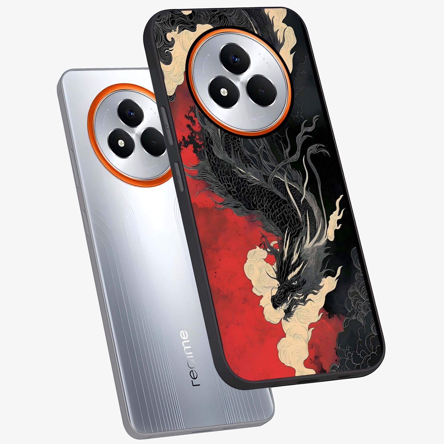 Shadow Dragon Fury Glass Case displayed in angled mockup highlighting powerful dragon illustration with dark fantasy aesthetic.
