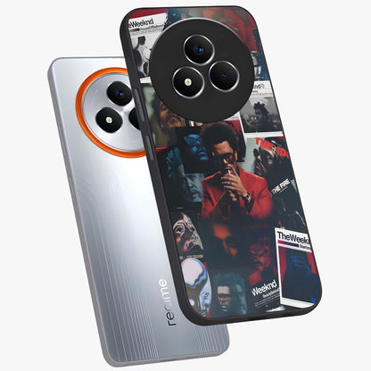 The Weeknd Glass Case displayed in angled mockup highlighting stylish pop culture inspired design with modern aesthetic.