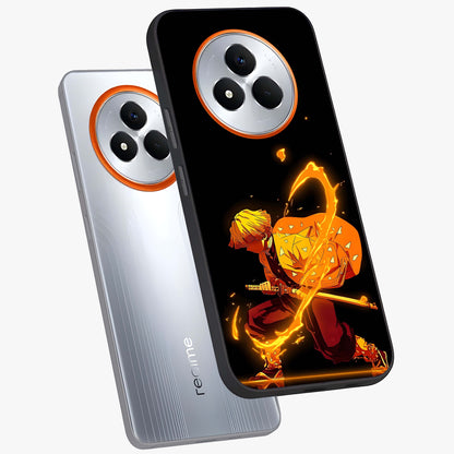 Thunder Flame Execution Glass Case displayed in angled mockup highlighting dramatic fire themed design with intense fantasy aesthetic.