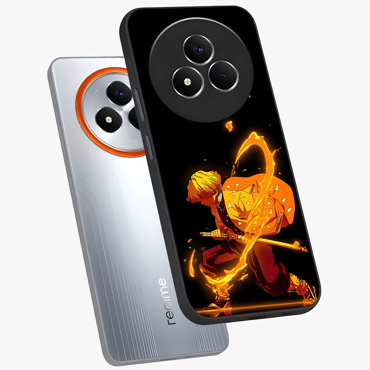 Thunder Flame Execution Glass Case displayed in angled mockup highlighting dramatic fire themed design with intense fantasy aesthetic.