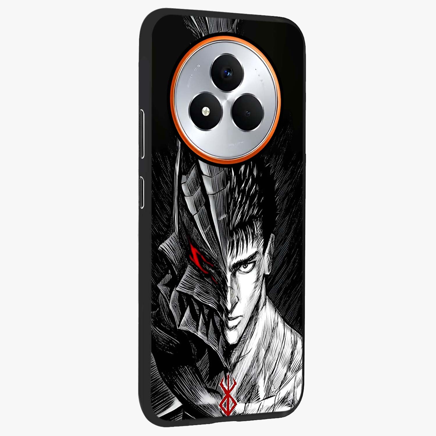Berserker Blood Oath Glass Case upright view showcasing intense warrior aesthetic with dramatic artistic style.