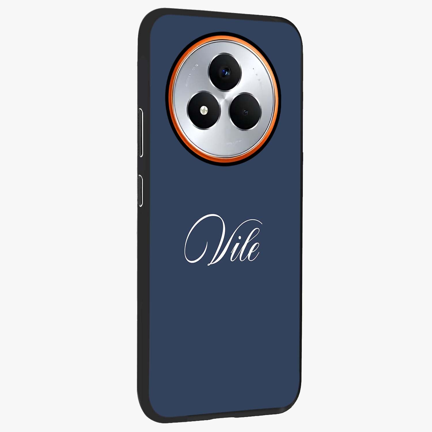 Blue Vintage Floral Pattern Glass Case displayed in angled mockup highlighting classic blue floral pattern and retro aesthetic design.