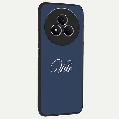 Blue Vintage Floral Pattern Glass Case displayed in angled mockup highlighting classic blue floral pattern and retro aesthetic design.