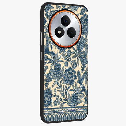 Heirloom Wild Bloom Glass Case upright view showcasing delicate wildflower artwork with timeless floral theme.