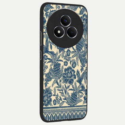 Heirloom Wild Bloom Glass Case upright view showcasing delicate wildflower artwork with timeless floral theme.