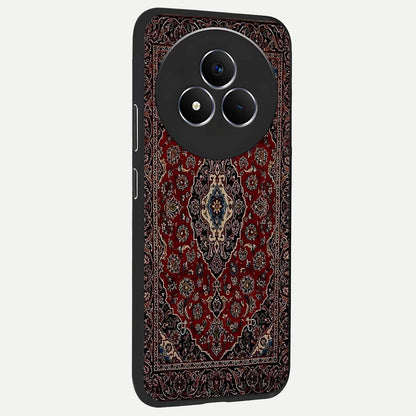Heritage Carpet Royale Glass Case upright view showcasing detailed ornamental artwork with luxurious traditional theme.