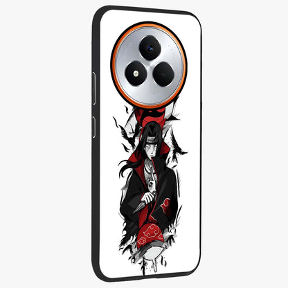 Itachi Limited Edition Naruto Anime Glass Case upright view showcasing intense anime artwork with powerful character theme.
