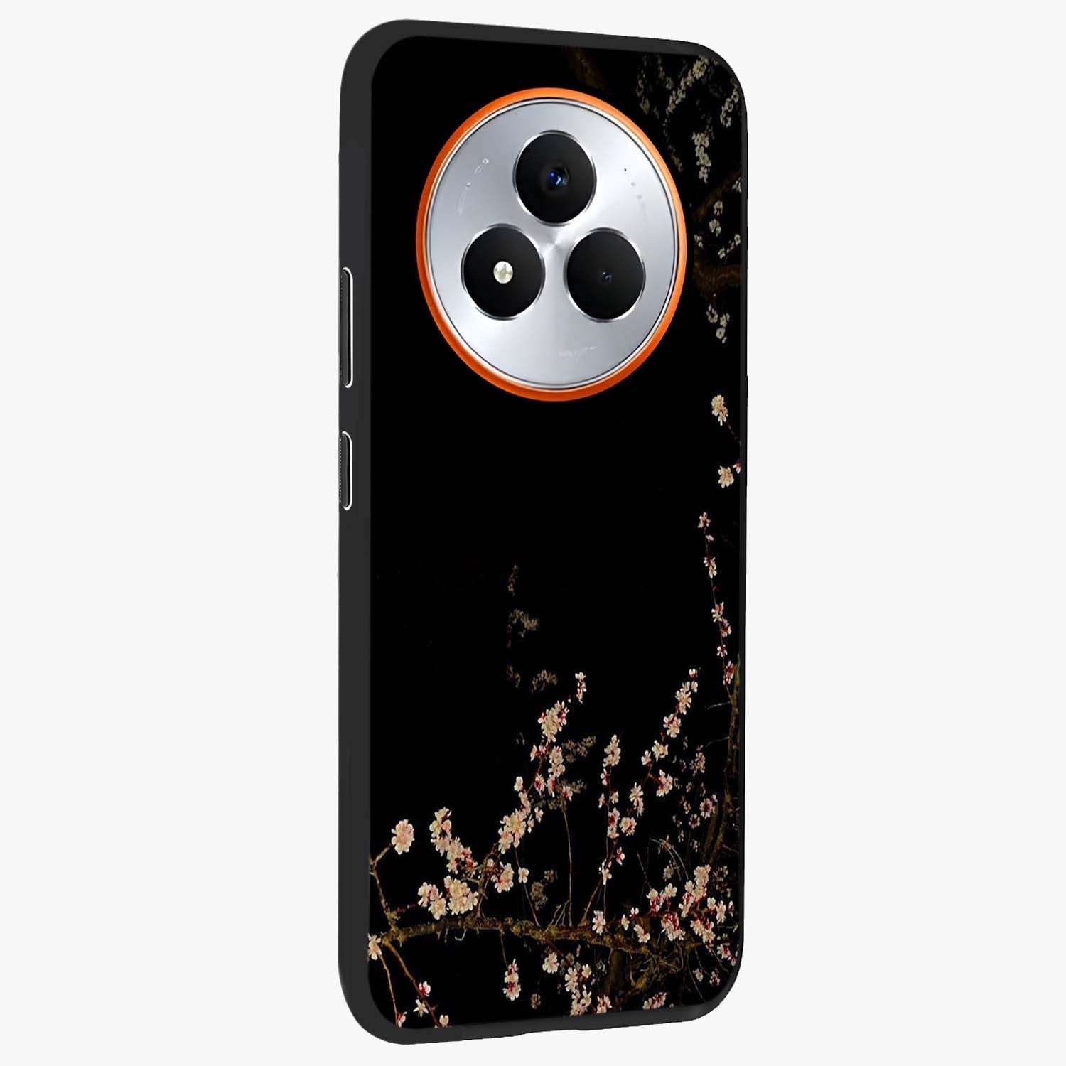 Petal Moon Light With Custom Name Glass Case upright view showcasing elegant floral moon artwork with personalized aesthetic.