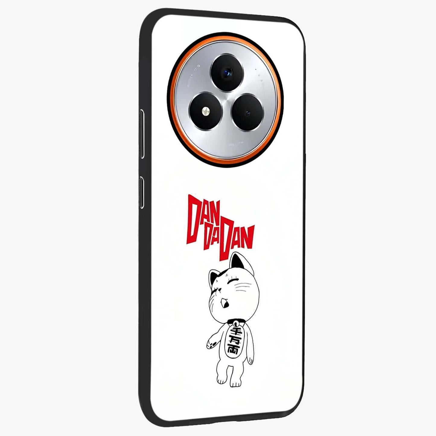 Playful Spirit Charm Glass Case upright view showcasing vibrant charm artwork with fun artistic theme.