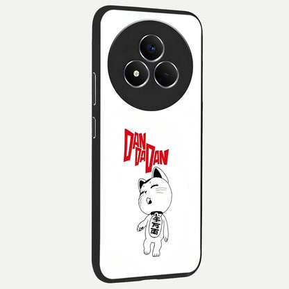 Playful Spirit Charm Glass Case upright view showcasing vibrant charm artwork with fun artistic theme.